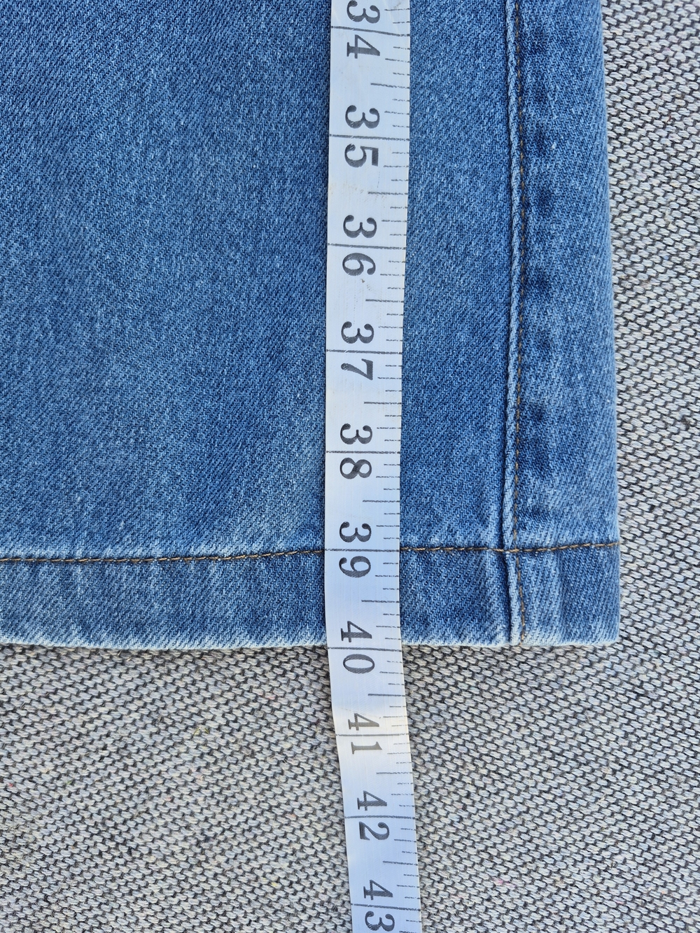 NWT Universal Thread Denim Midi Skirt Size 8 Blue A-Line High Waist - Picture 4 of 8